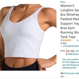 Lululemon *inspired* align tank White L